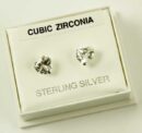 Silver Earring Stud Heart 5mm