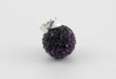 Pendant Silver Cluster Amethyst 12mm Ball