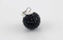 Pendant Silver Cluster Jet 12mm Ball