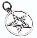 Pendant Silver Star 17mm