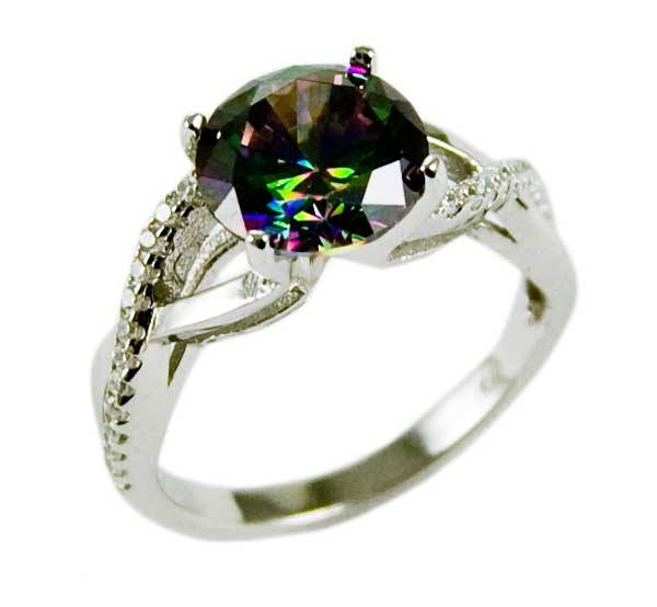 Silver Earring Stud Amethyst - Image 8