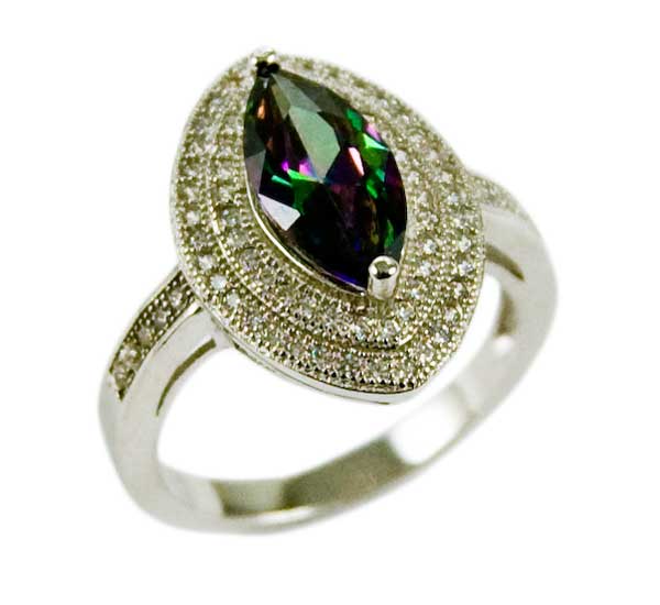 Silver Earring Stud Amethyst - Image 10