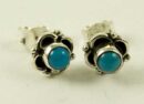 Silver Earring Stud Flower