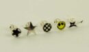 Earring Silver Single Stud Set