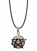 Necklace Pentagram Rose Quartz
