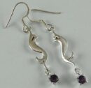 Earring Silver Amethyst