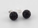 Earring Cluster Siam 8mm Ball