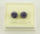 Earring Cluster Tanzanite 8mm Ball