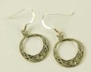 Earring Silver Celtic Hoop