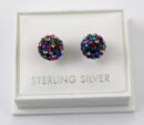 Earring Silver Stud Ball 8mm