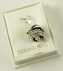 Silver Pendant Ball 12mm