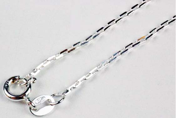 Silver Chain Square 24 Inch