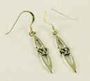 Silver Earring Celtic Drop