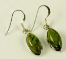 Silver Earring Oval Shape L3cm