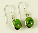 Silver Earring Oval Shape L3cm