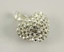 Pendant Silver Crystal Heart 16mm