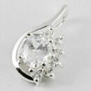 Pendant Silver Oval Stone 22mm