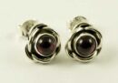 Silver Earring Stud Rose