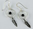 Earring Dreamcatcher Black 16mm