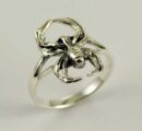 Ring Silver Spider 20mm