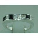 Ring Silver Cz Dble Oval