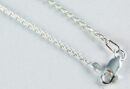 Silver Chain Folded Link 22 Inch