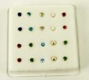 Earring Silver Studs 10 Pairs