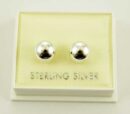 Earring Stud Plain Ball 8mm