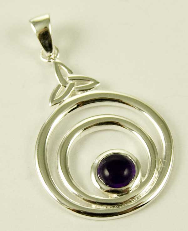 Pendant Silver Amethyst