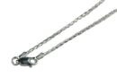 Silver Chain Folded Link 24 Inch