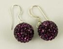 Silver Earring Drop Ameth 12mm