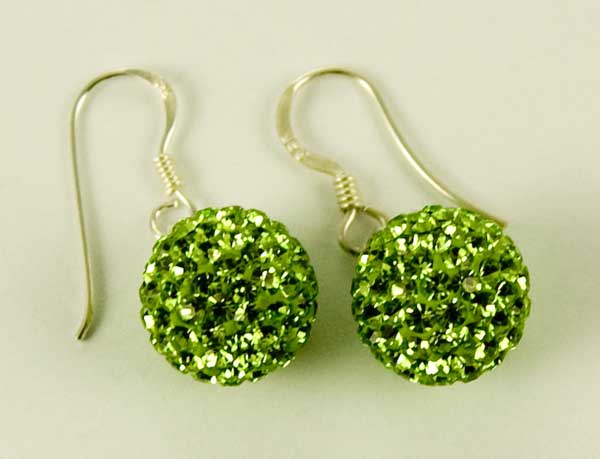 Silver Earring Drop Peri 12mm