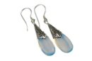 Earring Silver Drop Opalite L3.6cm
