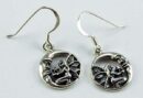 Earring Silver Fairy And Moon