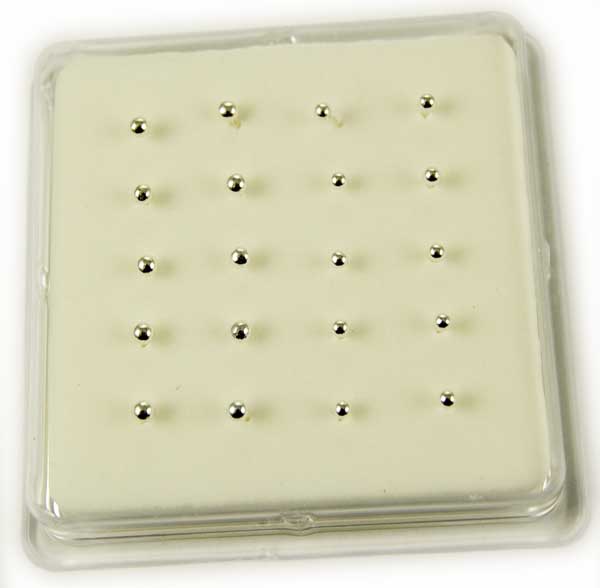 Nose Stud Silver Ball 20pcs