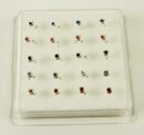 Nose Stud Silver Circle 20pcs