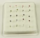 Nose Stud Silver Sunflower 20pcs