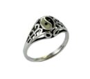 Ring Silver Oval Ying Yang