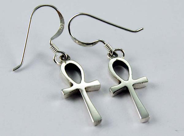 Earring Ankh Cut Plain