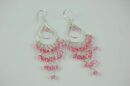 Earring Pink Tier Tear Drop