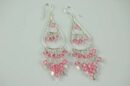 Earring Pink Tier Tear Drop