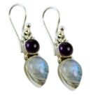 Silver Earring Tear Drop L3.2cm