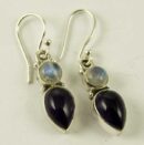 Silver Earring Tear Drop L3.2c