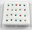 Nose Stud Curly Wires Pack Of 20