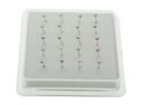 Nose Stud Silver AB Claw 20pcs