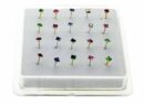 Nose Stud Silver 20pcs 2x2mm
