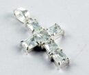 Pendant Silver Cross6 Stones