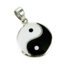 Silver Pendant Ying Yang L2.8cm