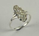Ring Silver Dainty Floral
