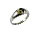 Ring Silver Oval Ying Yang